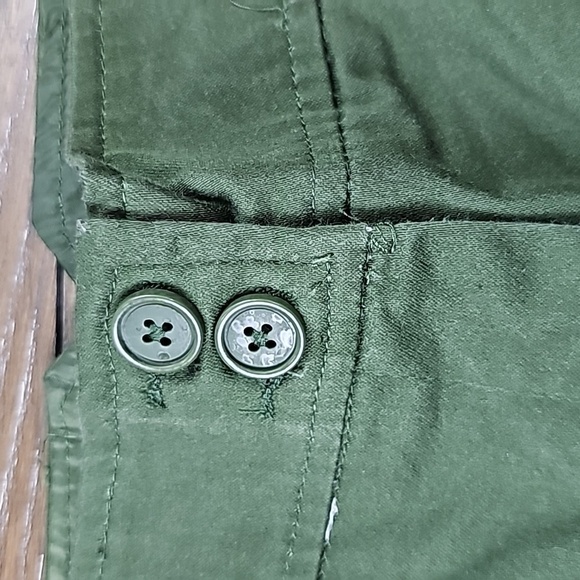 Sag Harbor Army Green Cuffed Shorts Size 16 - Picture 4 of 13